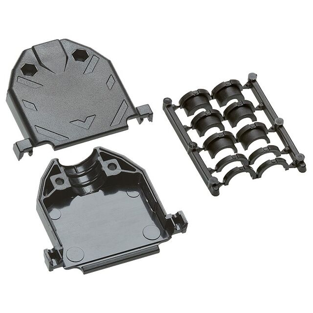 CONN BACKSHELL 25POS 90DEG