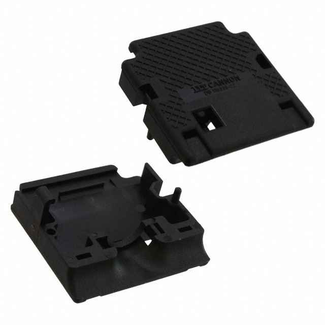 CONN BACKSHELL 25POS 180DEG BLK
