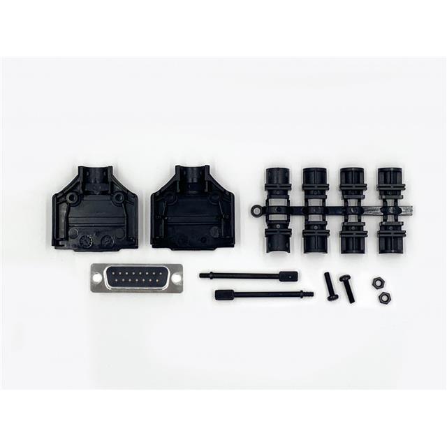 15 WAY D-SUB HOOD PLASTIC TOP EN