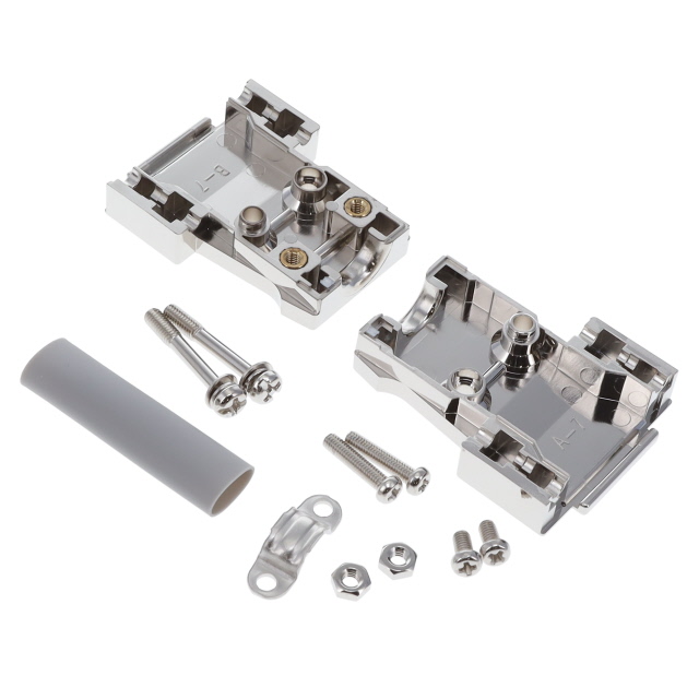 CONN BACKSHELL 9POS 180DEG SHLD