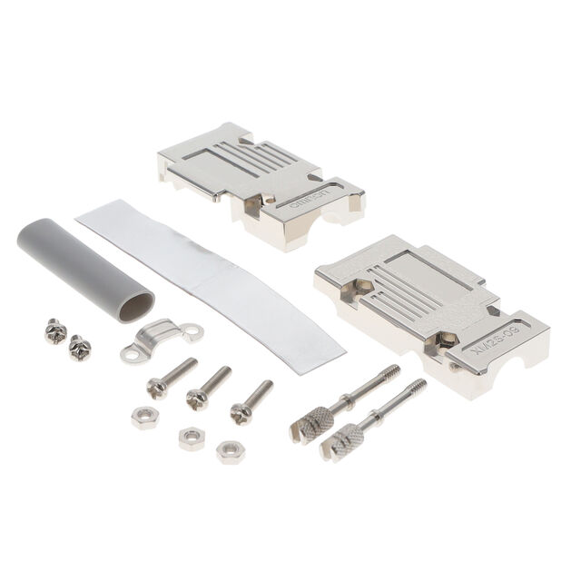 CONN BACKSHELL 9P 90DEG SHLD SLV