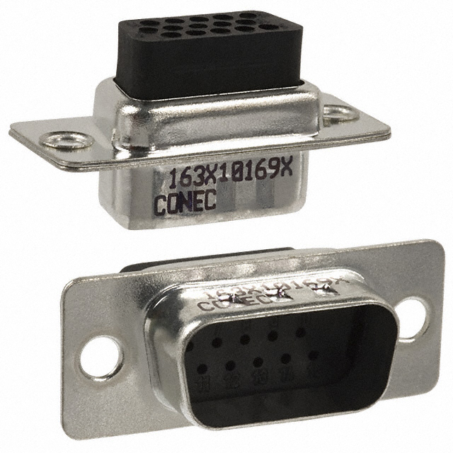 CONN D-SUB HD HOUSING PLUG 15POS