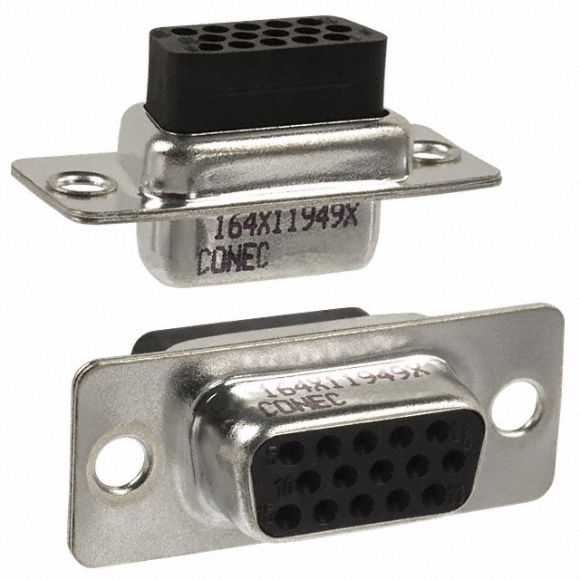 CONN D-SUB HD HOUSING RCPT 15POS