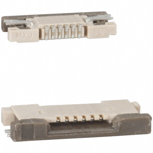 CONN FFC FPC TOP 6POS 0.5MM R/A