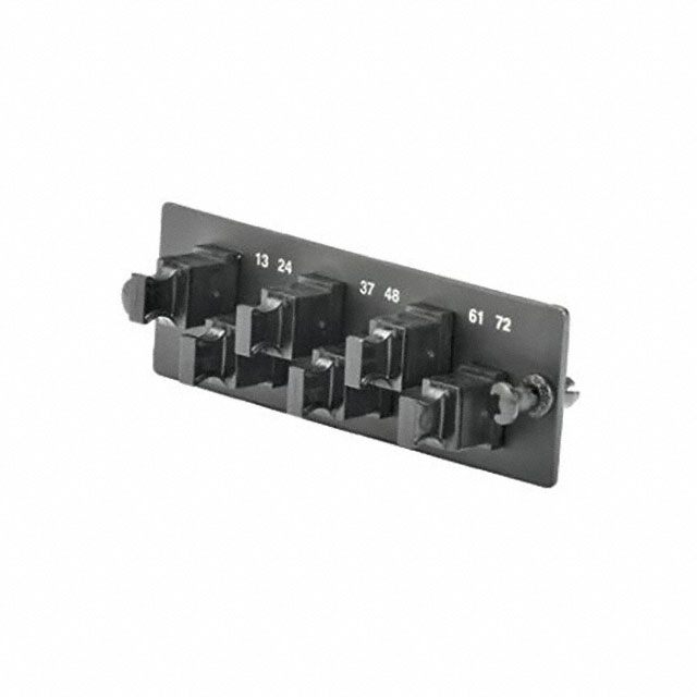 FAP WITH 6 MPO ADAPTERS HORZ, BL
