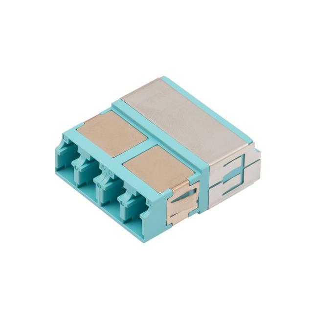 FIBER COUPLER, LC/LC QUAD, WHITE