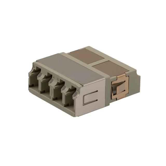 FIBER COUPLER, LC/LC QUAD, WHITE