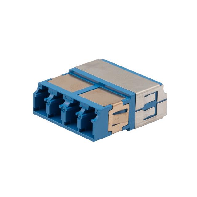 FIBER COUPLER, LC/LC QUAD, WHITE