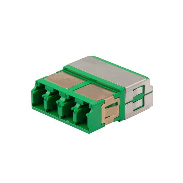 FIBER COUPLER, LC/LC QUAD, WHITE