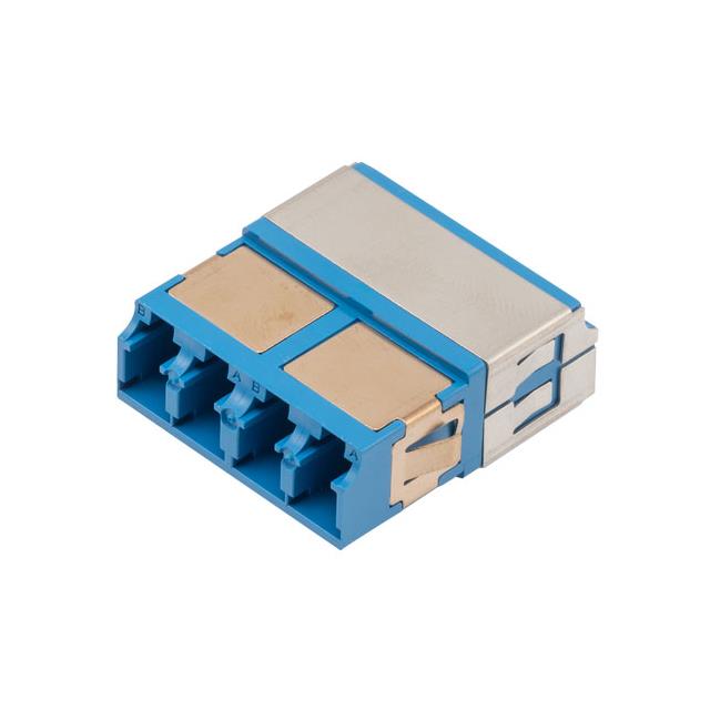 FIBER COUPLER, LC/LC QUAD, WHITE