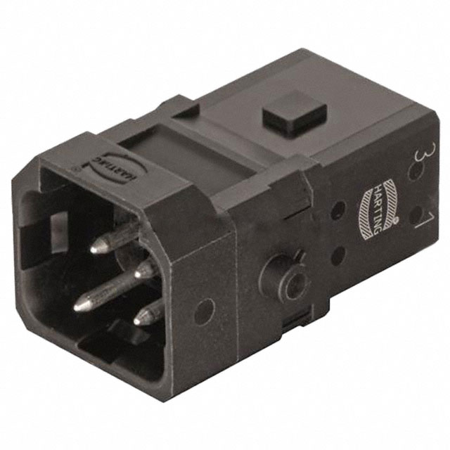 1A 3+PE MALE SCREW INSERT WITH S