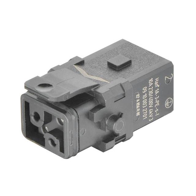 1A 3+PE FEM SCREW INSERT SLATCH