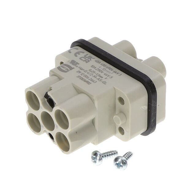 INSERT MALE 4+2POS+1GND PUSH IN