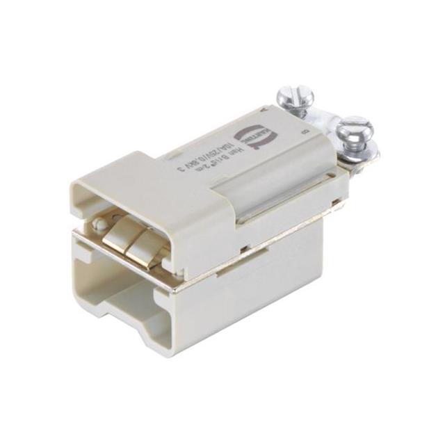 INSERT MALE 4+2POS+1GND SCREW