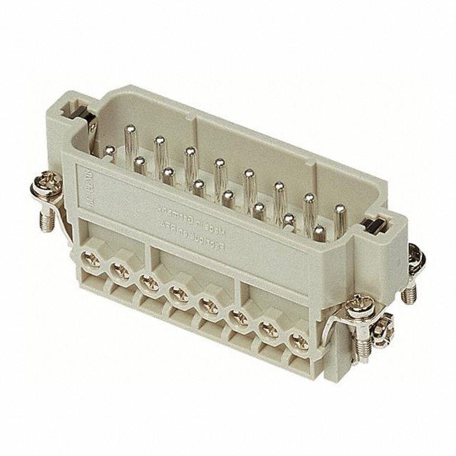 INSERT MALE 16POS+1GND SCREW