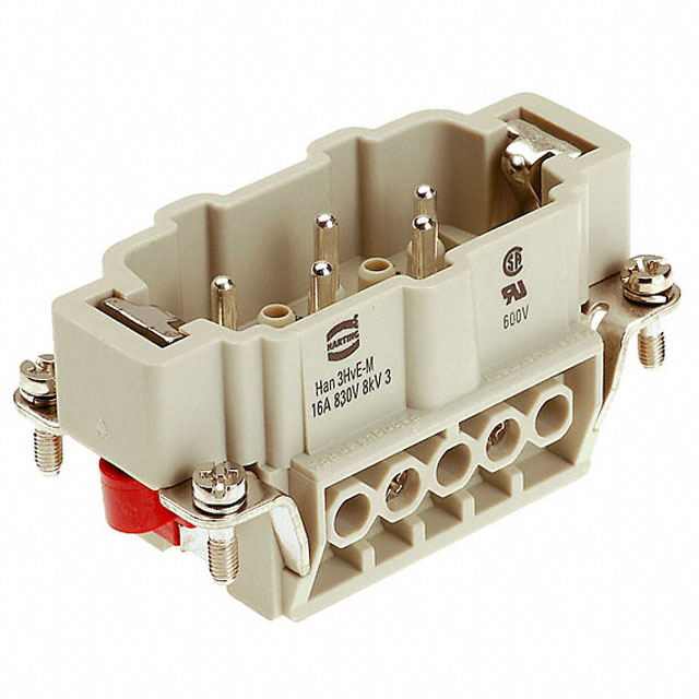 INSERT MALE 3+2POS+1GND SCREW
