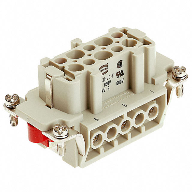 INSERT FEMALE 3+2POS+1GND SCREW