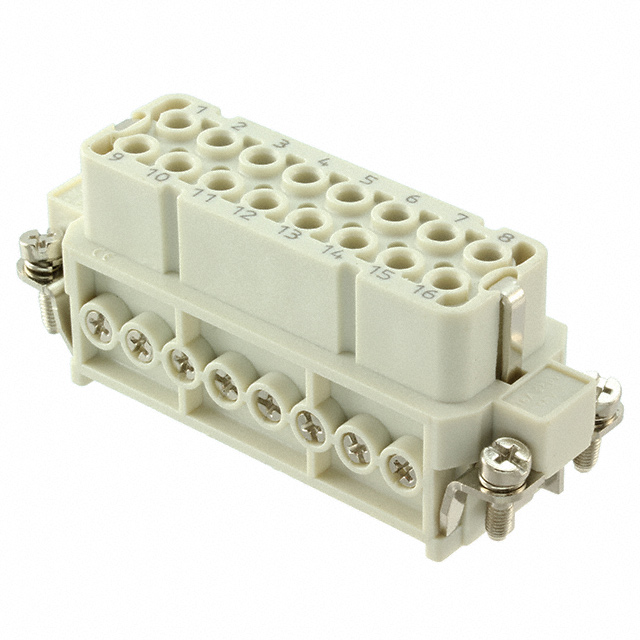 16P + PE FEMALE INSERT 16A 250V/