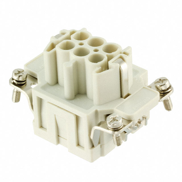 6P + PE FEMALE INSERT 16A 500V/U