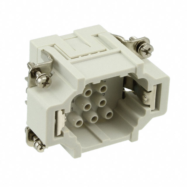 10P + PE MALE INSERT 16A 500V/UL
