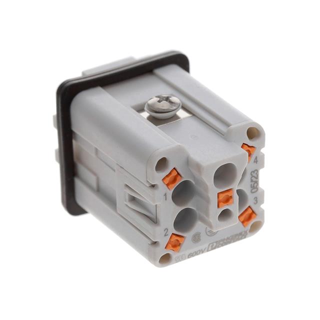 INSERT MALE 4POS+PE PUSH-IN230 V