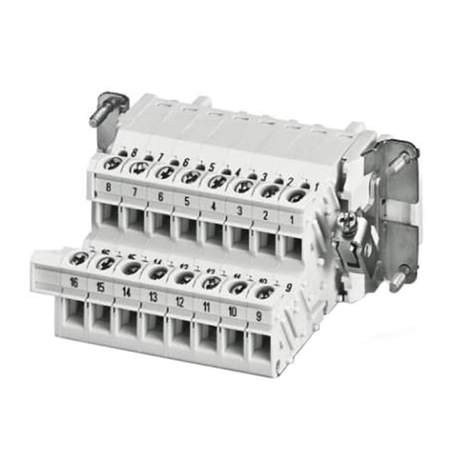 INSERT FMALE 16P+1GND TERM BLOCK