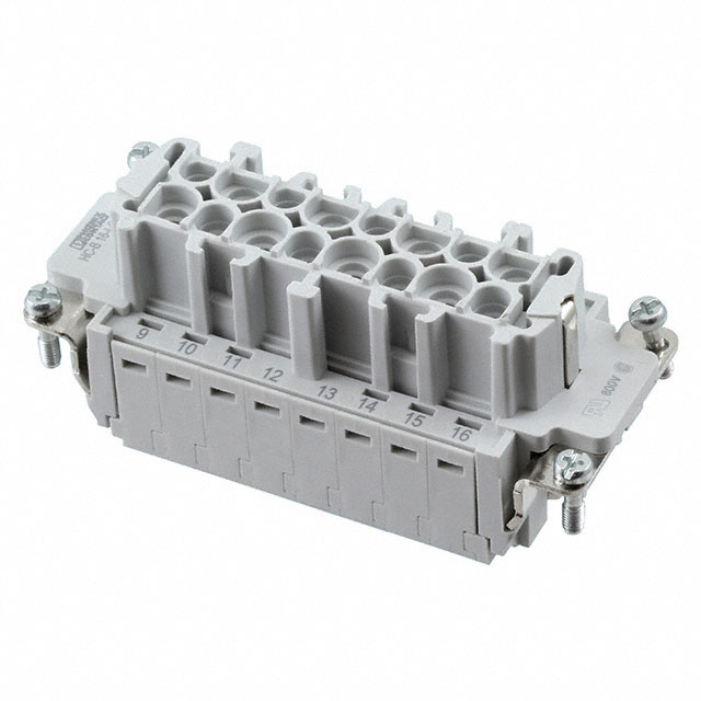 INSERT FEMALE 16POS+1GND CRIMP