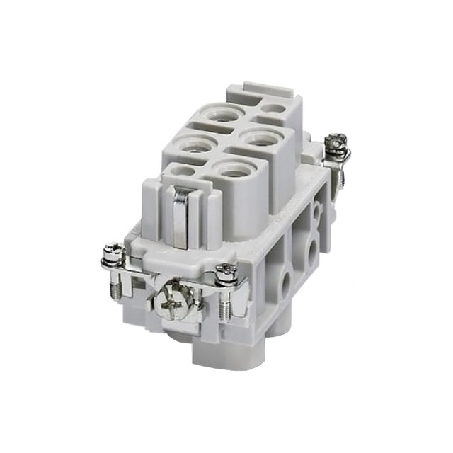 INSERT FEMALE 4+2POS+1GND SCREW