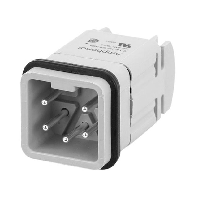 INSERT MALE 4POS+1GND SCREW