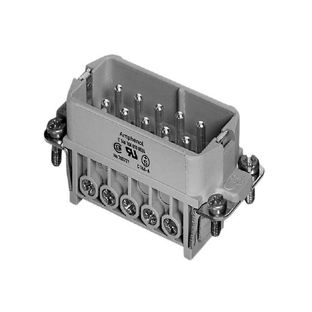 INSERT MALE 10POS+1GND SCREW