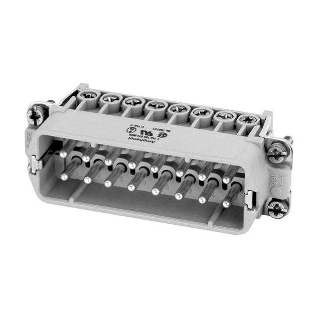 INSERT MALE 16POS+1GND SCREW