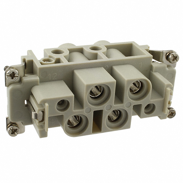 INSERT FEMALE 4+2POS+1GND SCREW