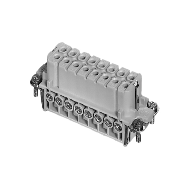 INSERT FEMALE 16POS+1GND SCREW