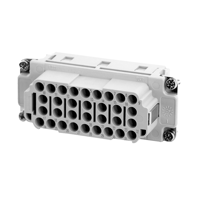 INSERT FEMALE 32POS+1GND CRIMP