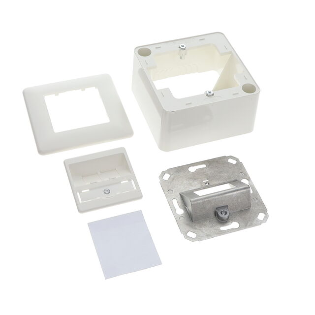 WALL OUTLET, KEYSTONE, AP 2 PORT