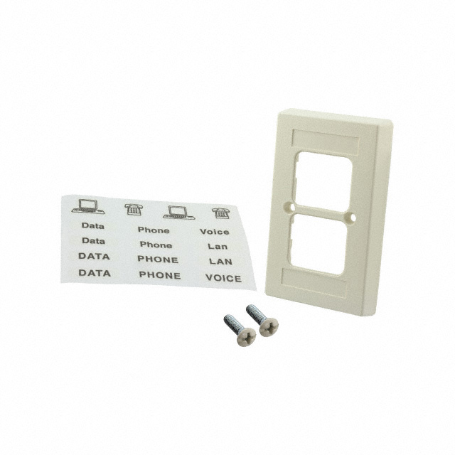 FACEPLATE SNGL GANG 2PORT ALMOND