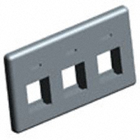 FACEPLATE 3PORT BLACK