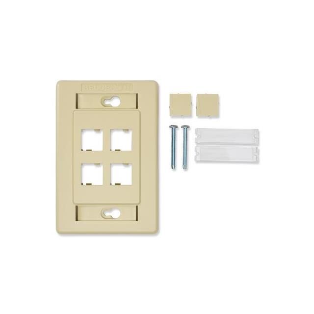 INTERFACE PLATE 4-PORT, WHI