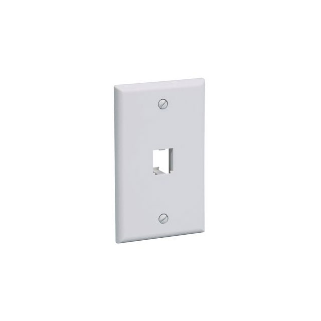 FACEPLATE, 1 PORT, CLASSIC, BLAC