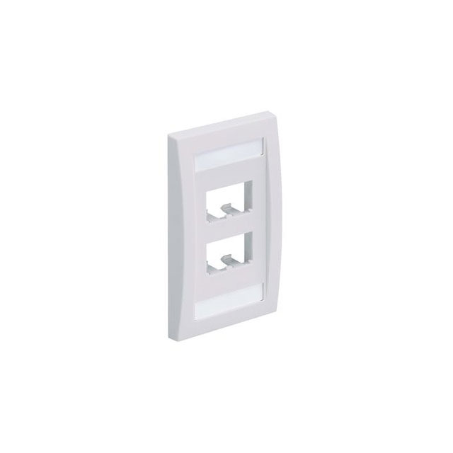 FACEPLATE, 4 PORT, SINGLE GANG,