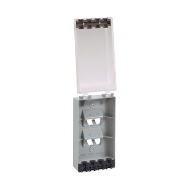 FACEPLATE SNGL GANG 4PORT GRAY