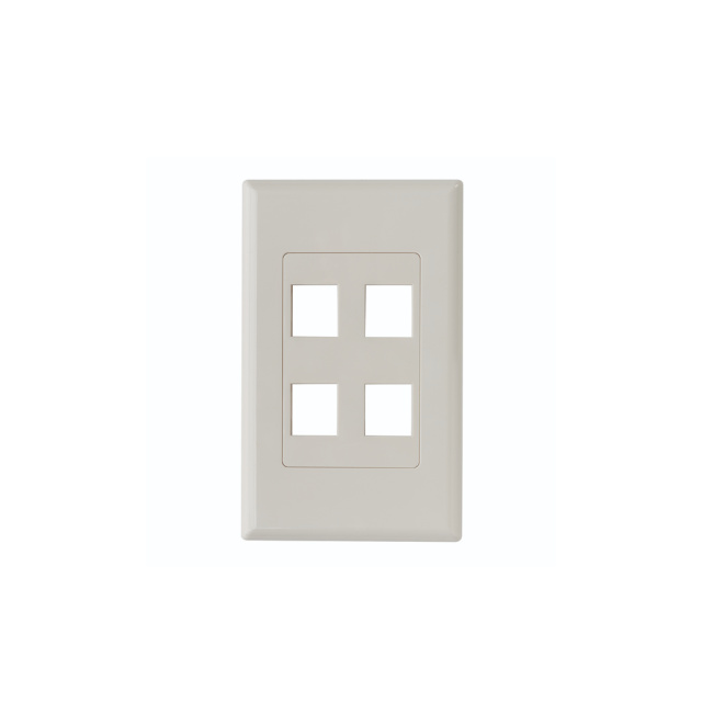 SCREWLESS DECORA 4 PORT FACEPLAT