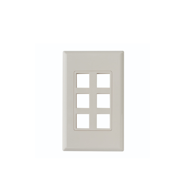SCREWLESS DECORA 6 PORT FACEPLAT