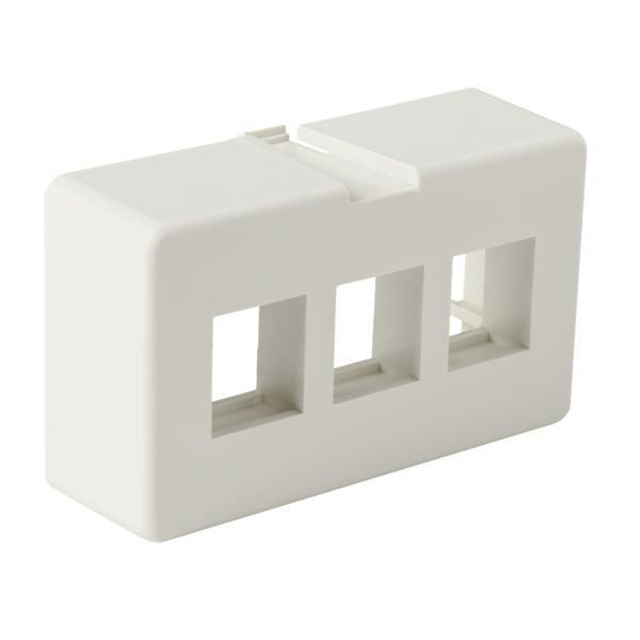 FACEPLATE 3PORT WHITE