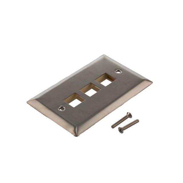 STAINLESS WALL PLATE FOR 3 KEYST