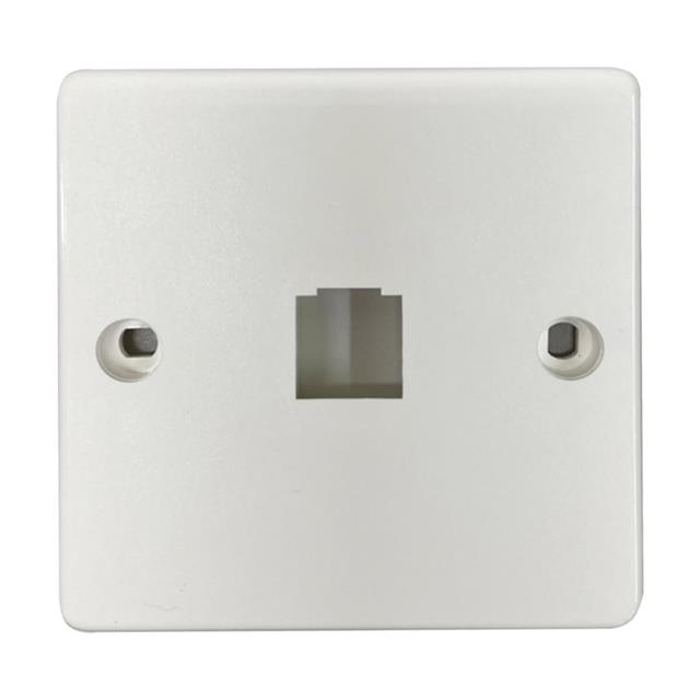 1-PORT FRENCH-STYLE WALL PLATE,