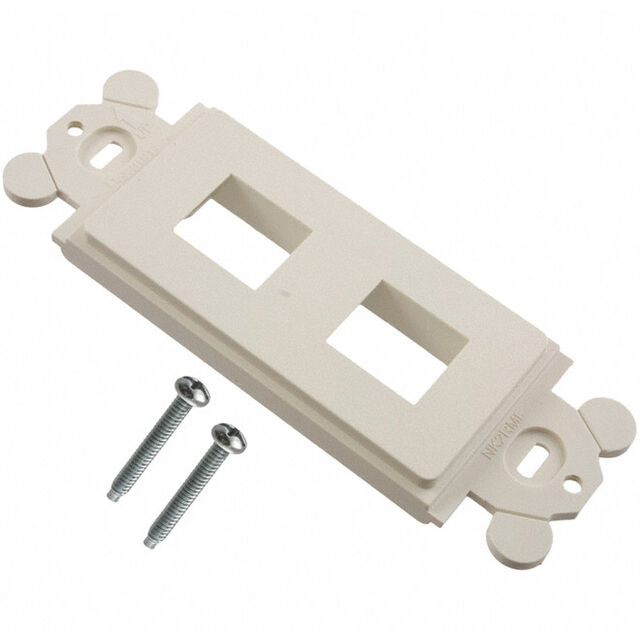 MOD FRAME SNGL GANG 2PORT WHITE