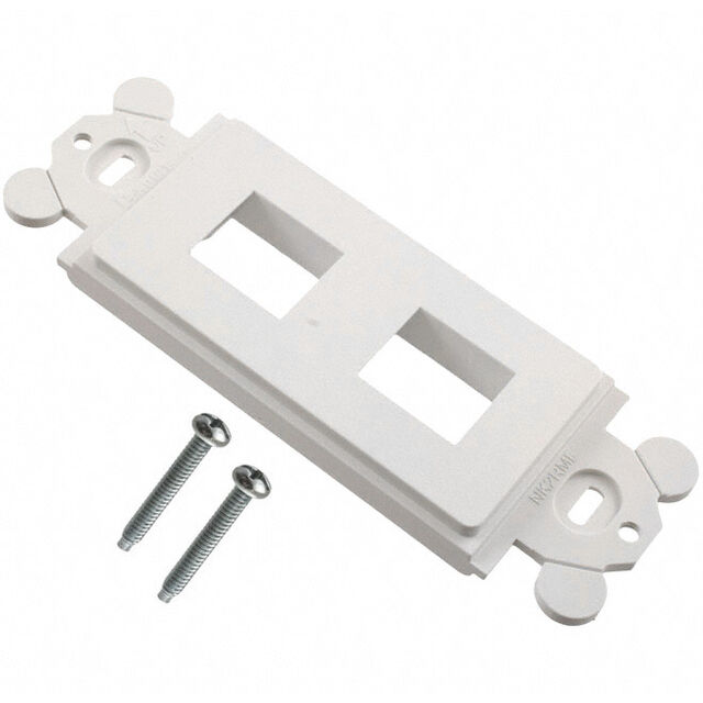 MOD FRAME SNGL GANG 2PORT WHITE