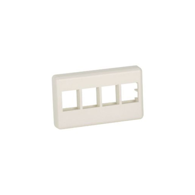 FACEPLATE 4PORT OFF WHITE