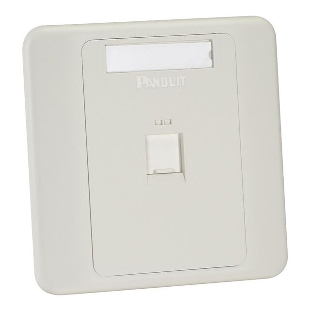 NETKEY FACEPLATE 1-PORT SHUTTERE